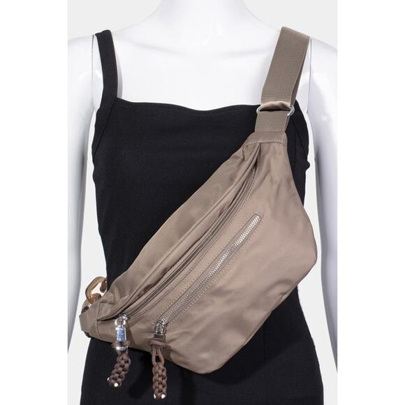 fame Handbags - Fame Nylon Crossbody Bag with Adjustable Strap